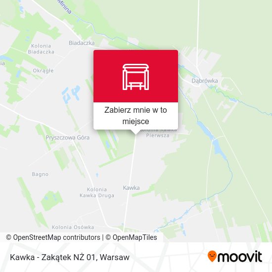 Mapa Kawka - Zakątek NŻ 01