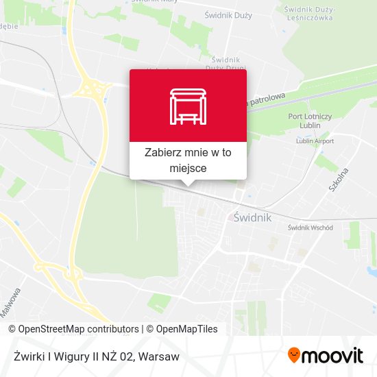 Mapa Żwirki I Wigury II NŻ 02