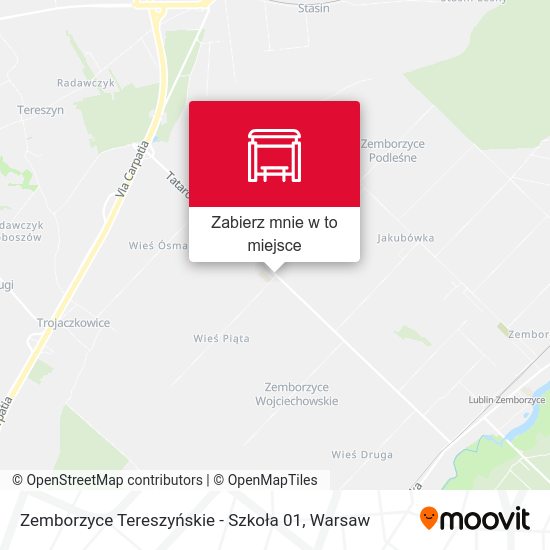 Mapa Zemborzyce Tereszyńskie - Szkoła 01