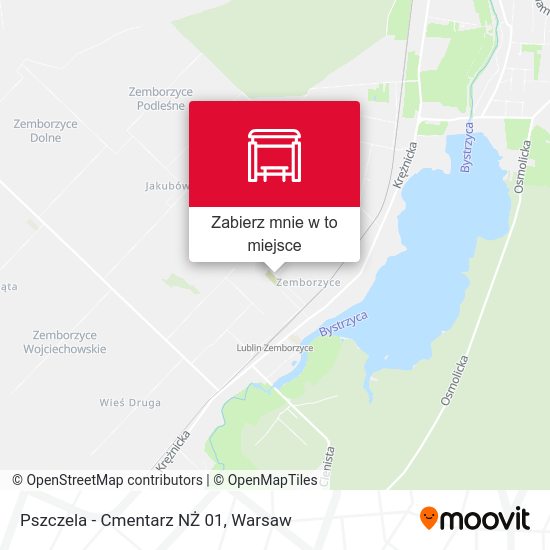 Mapa Pszczela - Cmentarz NŻ 01