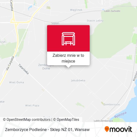 Mapa Zemborzyce Podleśne - Sklep NŻ 01