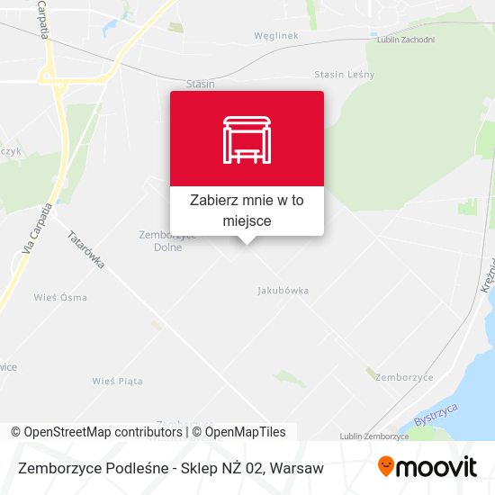 Mapa Zemborzyce Podleśne - Sklep NŻ 02