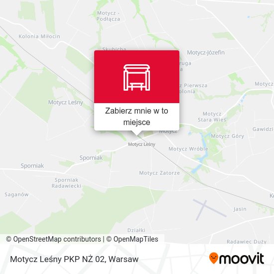 Mapa Motycz Leśny PKP NŻ 02