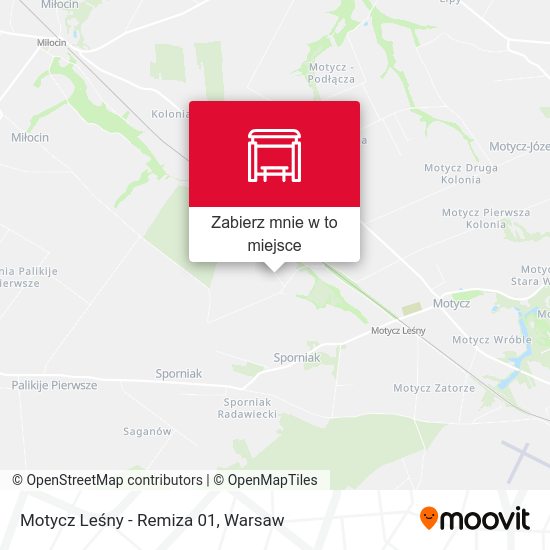 Mapa Motycz Leśny - Remiza 01