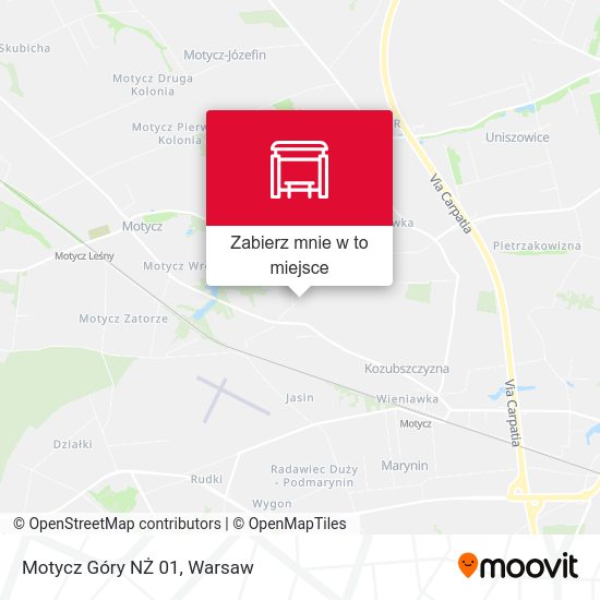 Mapa Motycz Góry NŻ 01