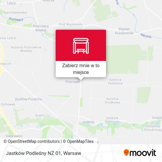 Mapa Jastków Podleśny NŻ 01