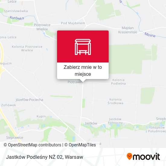 Mapa Jastków Podleśny NŻ 02