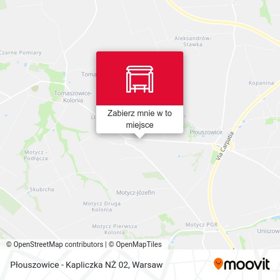 Mapa Płouszowice - Kapliczka NŻ 02