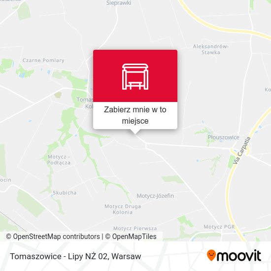 Mapa Tomaszowice - Lipy NŻ 02