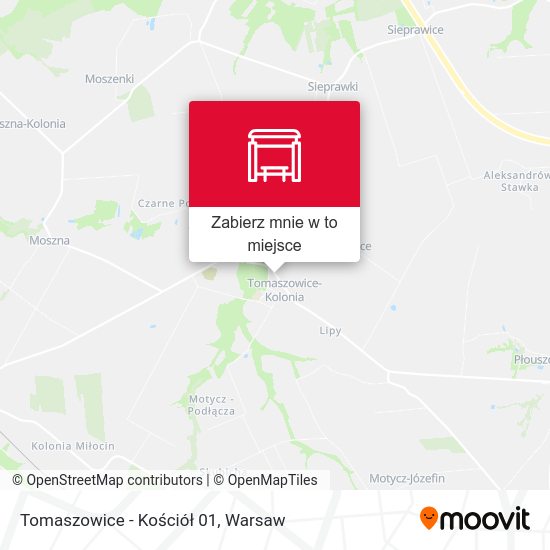 Mapa Tomaszowice - Kościół 01