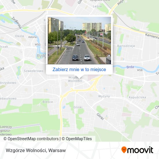 Mapa Wzgórze Wolności