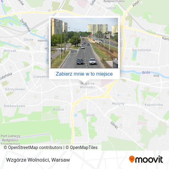 Mapa Wzgórze Wolności