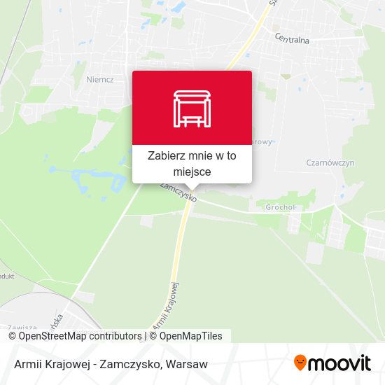 Mapa Armii Krajowej - Zamczysko