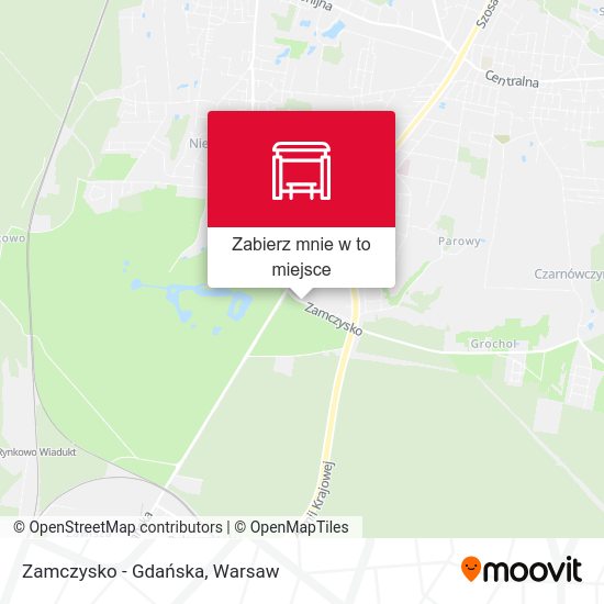 Mapa Zamczysko - Gdańska