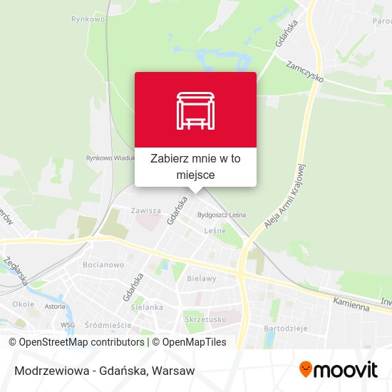 Mapa Modrzewiowa - Gdańska