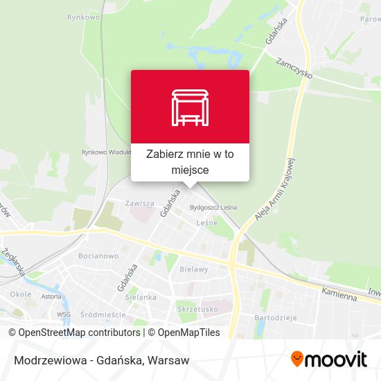 Mapa Modrzewiowa - Gdańska