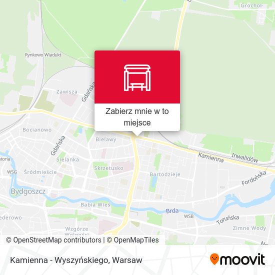 Mapa Kamienna - Wyszyńskiego