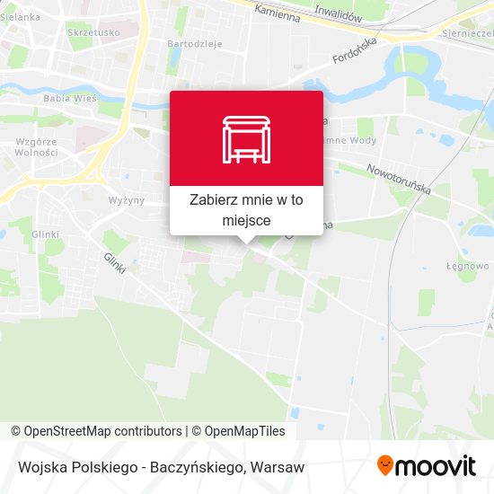 Mapa Wojska Polskiego - Baczyńskiego