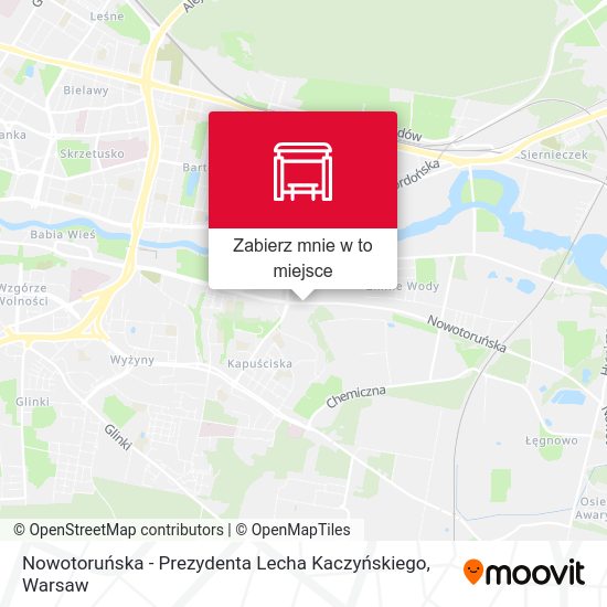 Mapa Nowotoruńska - Prezydenta Lecha Kaczyńskiego