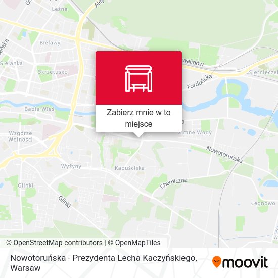 Mapa Nowotoruńska - Prezydenta Lecha Kaczyńskiego