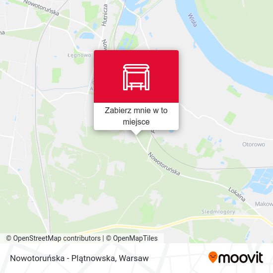 Mapa Nowotoruńska - Plątnowska