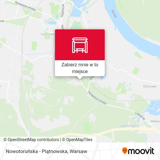 Mapa Nowotoruńska - Plątnowska