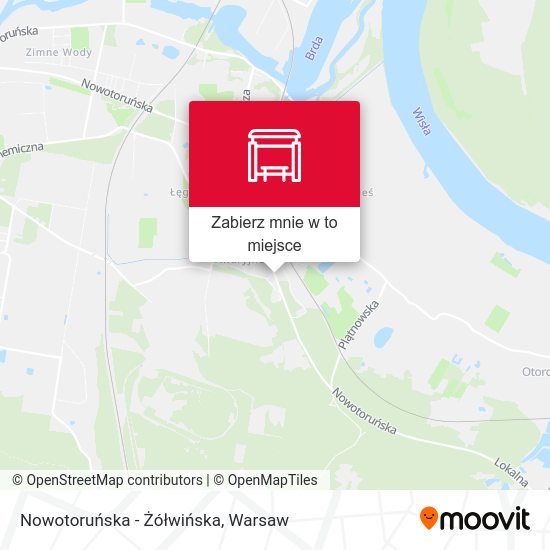 Mapa Nowotoruńska - Żółwińska