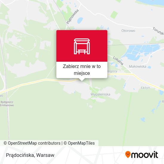 Mapa Prądocińska