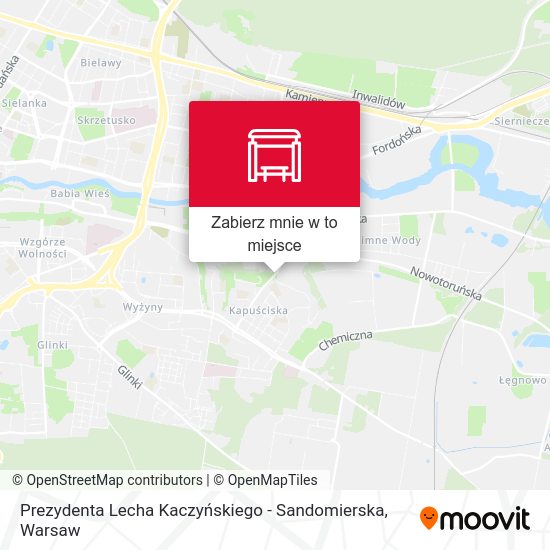 Mapa Prezydenta Lecha Kaczyńskiego - Sandomierska