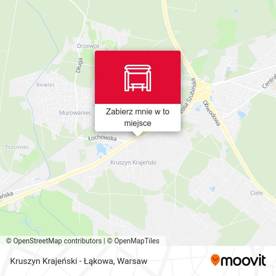 Mapa Kruszyn Krajeński - Łąkowa