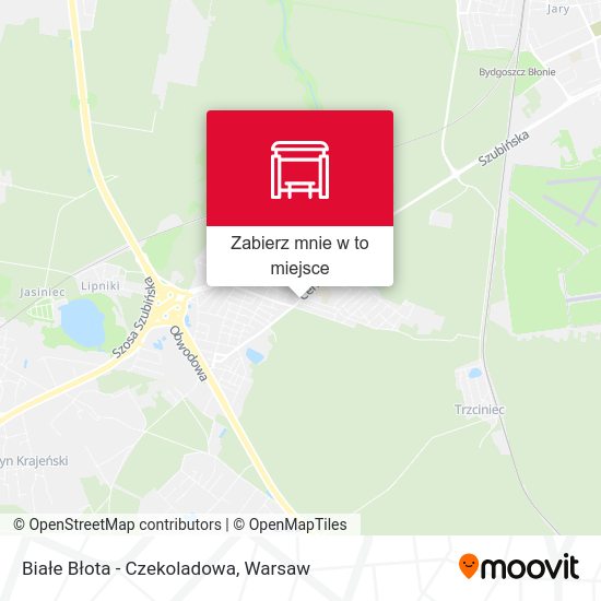 Mapa Białe Błota - Czekoladowa