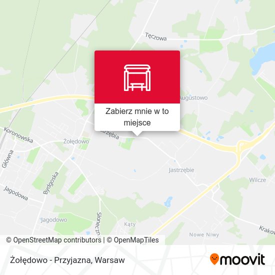 Mapa Żołędowo - Przyjazna