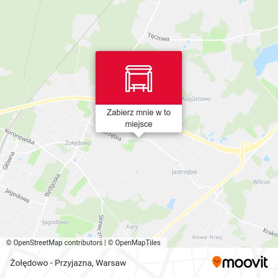 Mapa Żołędowo - Przyjazna