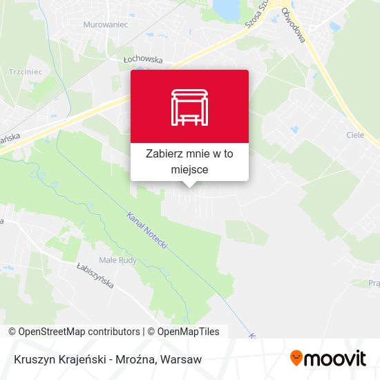 Mapa Kruszyn Krajeński - Mroźna