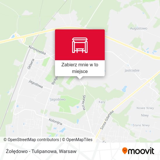 Mapa Żołędowo - Tulipanowa