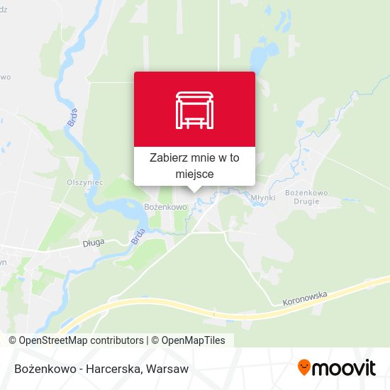 Mapa Bożenkowo - Harcerska