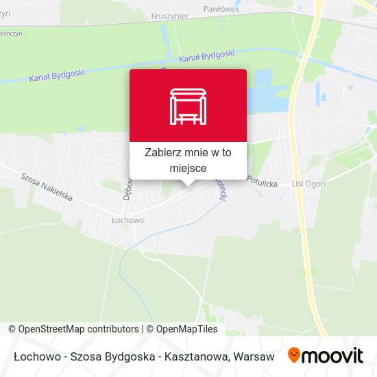 Mapa Łochowo - Szosa Bydgoska - Kasztanowa