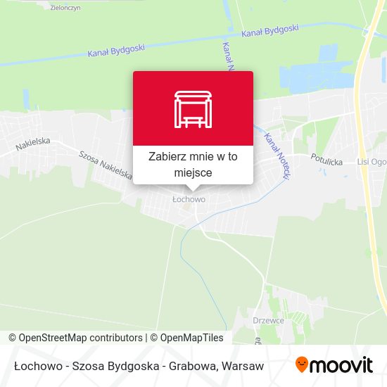 Mapa Łochowo - Szosa Bydgoska - Grabowa