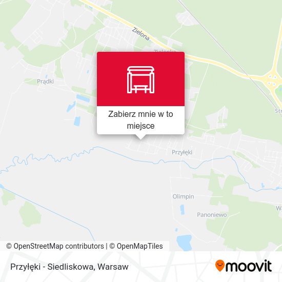 Mapa Przyłęki - Siedliskowa