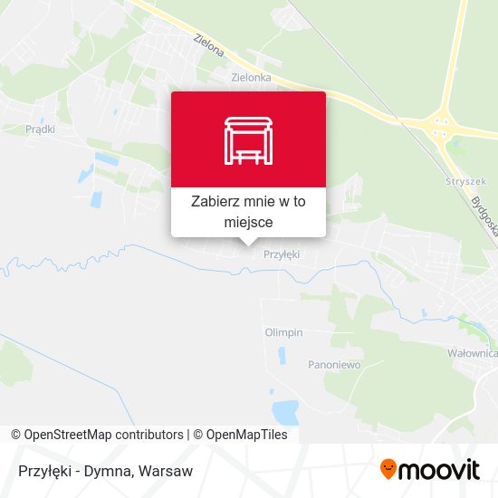 Mapa Przyłęki - Dymna