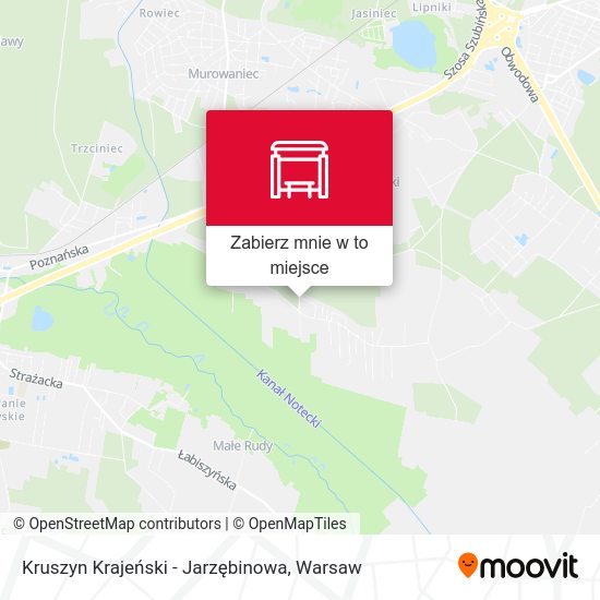 Mapa Kruszyn Krajeński - Jarzębinowa