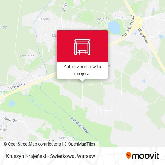 Mapa Kruszyn Krajeński - Świerkowa