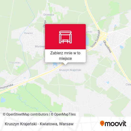 Mapa Kruszyn Krajeński - Kwiatowa