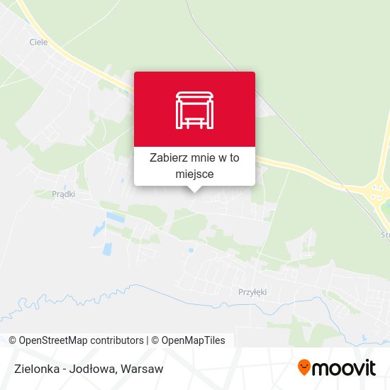 Mapa Zielonka - Jodłowa