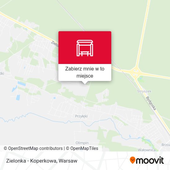 Mapa Zielonka - Koperkowa