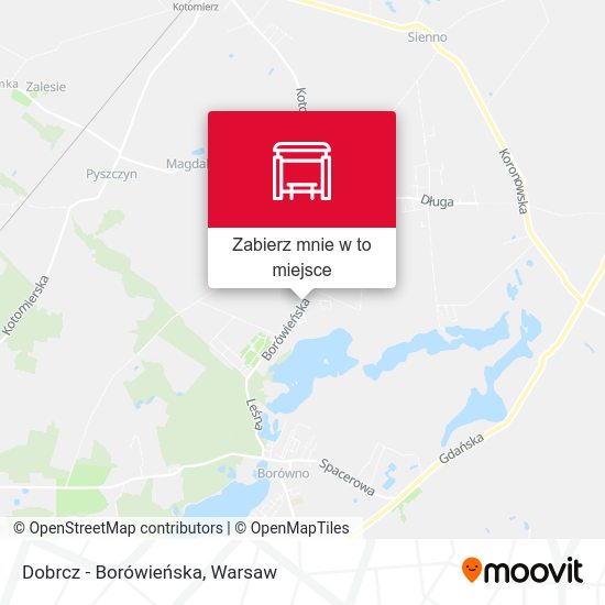 Mapa Dobrcz - Borówieńska