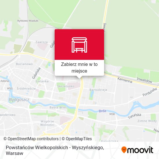 Mapa Powstańców Wielkopolskich - Wyszyńskiego