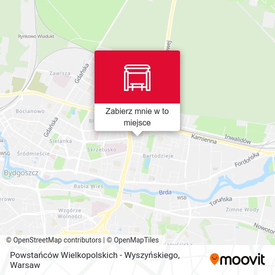 Mapa Powstańców Wielkopolskich - Wyszyńskiego