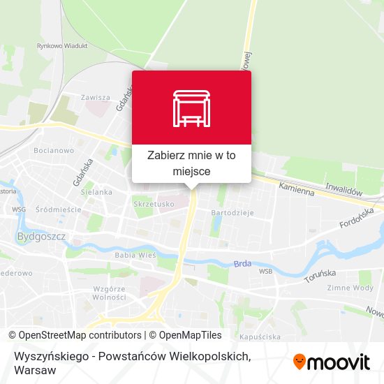 Mapa Wyszyńskiego - Powstańców Wielkopolskich