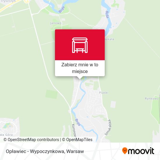 Mapa Opławiec - Wypoczynkowa